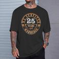 Sobrevivimos A 25 Años De Matrimonio Camiseta unisex Regalos para él
