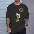 Solar Eclipse 2024 Siamese Cat America Totality T-Shirt Gifts for Him