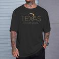 Solar Eclipse 2024 State Texas Total Solar Eclipse T-Shirt Gifts for Him