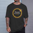 Solar Eclipse 2024 Total Solar Eclipse State Texas T-Shirt Gifts for Him