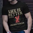 Square Dance Western Dancing Line Dancer T-Shirt Gifts for Him