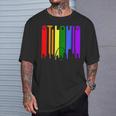 St Louis Missouri Lgbtq Gay Pride Rainbow Skyline T-Shirt Gifts for Him