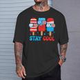 Stay Cool 4Th July Popsicle American Flag Boy Toddler T-Shirt Gifts for Him