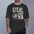 Steal I Dare Ya Softball Catcher Team Sport T-Shirt Gifts for Him