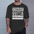 Straight Outta Kindergarten School Graduation T-Shirt Gifts for Him