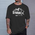 Stubai Tal Statt Dubai Ski Mountains Slopes Après-Ski Cool T-Shirt Geschenke für Ihn