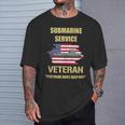 Submarine Service Veteran Pride Runs Deep Veterans Day T-Shirt Gifts for Him