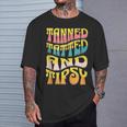 Summer Vacation Tanned Tatted And Tipsy Sunshine Drinking T-Shirt Gifts for Him