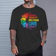 Sunflower Kindness Equality Inclusion Diversity Love T-Shirt Gifts for Him