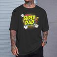 Super Awesome Matching Superhero Dad T-Shirt Gifts for Him