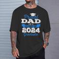 Super Proud Dad Of 2024 Graduate Awesome Family College T-Shirt Gifts for Him