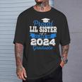 Super Proud Little Sister Of 2024 Graduate Awesome Family T-Shirt Gifts for Him