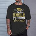 Super Proud Uncle Of 2024 Graduate Awesome Family College T-Shirt Gifts for Him