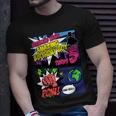 Superhero Birthday Boy Turns 5 Amazing Awesome Super T-Shirt Gifts for Him