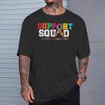 Support Squad Autism Awareness Multicolor Ribbon T-Shirt Gifts for Him