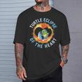 Surfing Total Eclipse Turtle Eclipse Of The Heart 04 08 2024 T-Shirt Gifts for Him