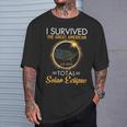 I Survived The Great American Apr 8 2024 Total Solar Eclipse T-Shirt Gifts for Him