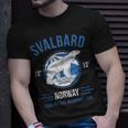 Svalbard Polar BearNorway Northern Lights T-Shirt Gifts for Him