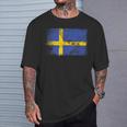 Sweden Flag Swedish T-Shirt Gifts for Him