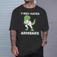 T-Rex Hates Armbars Bjj Jiu Jitsu T-Shirt Gifts for Him