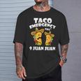 Taco Emergency Call 9 Juan Juan Cinco De Mayo Mexican Taco T-Shirt Gifts for Him