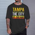 Tampa The City Of Dreams Florida Souvenir T-Shirt Gifts for Him