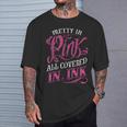 Tattooed Girl Pretty In Pink Covered In Pink T-Shirt Gifts for Him