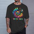 Taurus Souls Zodiac Tie Dye Sunflower Peace Sign Groovy T-Shirt Gifts for Him