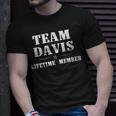 Team Davis Surname Family Last Name T-Shirt Gifts for Him