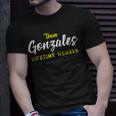 Team Gonzales Lifetime Member Surname Birthday Wedding Name T-Shirt Gifts for Him