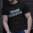 Team Hudson Relatives Last Name Family Matching T-Shirt Gifts for Him