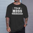Team Moss Lifetime Membership Family Last Name T-Shirt Gifts for Him