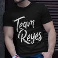 Team Reyes Last Name Of Reyes Family Cool Brush Style T-Shirt Gifts for Him