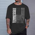 Tennessee Retro Style Distressed Usa Flag Patriot T-Shirt Gifts for Him