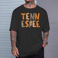 Tennessee State Flag Orange Plaid Leopard Tn T-Shirt Gifts for Him
