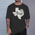 Texas Home Cactus T-Shirt Gifts for Him