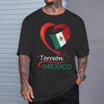 Torreón Coahuila Mexico Heart Flag Mexicana Corazon Mujer T-Shirt Gifts for Him