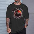 Total Solar Eclipse April 8 2024 New York Path Of Totality T-Shirt Gifts for Him