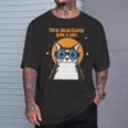 Total Solar Eclipse April 8Th 2024 Cat Wearing Eclipse Glass T-Shirt Gifts for Him