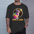 Total Solar Eclipse Cat Glasses April 8 2024 Novelty T-Shirt Gifts for Him