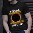 Total Solar Eclipse Twice In One Lifetime 2017 & 2024 Cosmic T-Shirt Gifts for Him