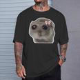 Trauriger Hamster Meme Hamster Mit Tränenden Augen T-Shirt Geschenke für Ihn