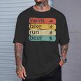 Triatlón Natación Ciclista Corredor Triatleta Camiseta unisex Regalos para él