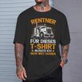 For Trucker Driver Retirement Grandpa Pensioner T-Shirt Geschenke für Ihn