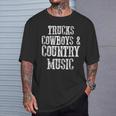 Trucks Cowboys Country Music Country Southern T-Shirt Gifts for Him