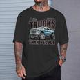 I Like Trucks More Than People Humorous Auto Enthusiast T-Shirt Gifts for Him
