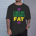 I Like My Tuesdays Fat Jester Mask Mardi Gras Carnival T-Shirt Gifts for Him