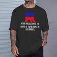 Never Underestimate The Power Of Stupid Republican People T-Shirt Gifts for Him