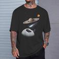 Universo Espacio Motivo Planeta Sistema Solar Sol Galaxia Camiseta unisex Regalos para él