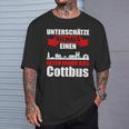 Unterschätze Niemals Ein Alten Mann Aus Cottbus T-Shirt Geschenke für Ihn